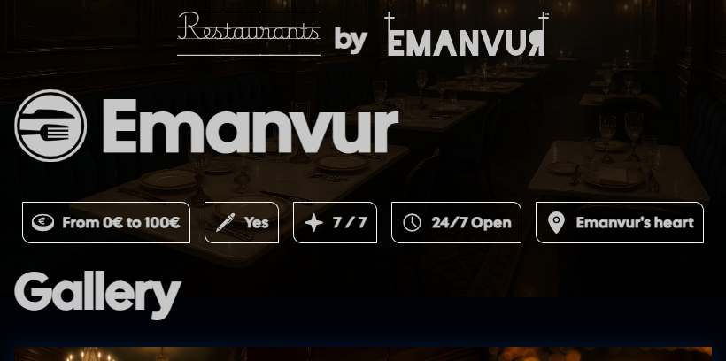 Restaurants by Emanvur